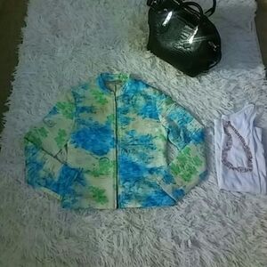 Floral printed jacket 